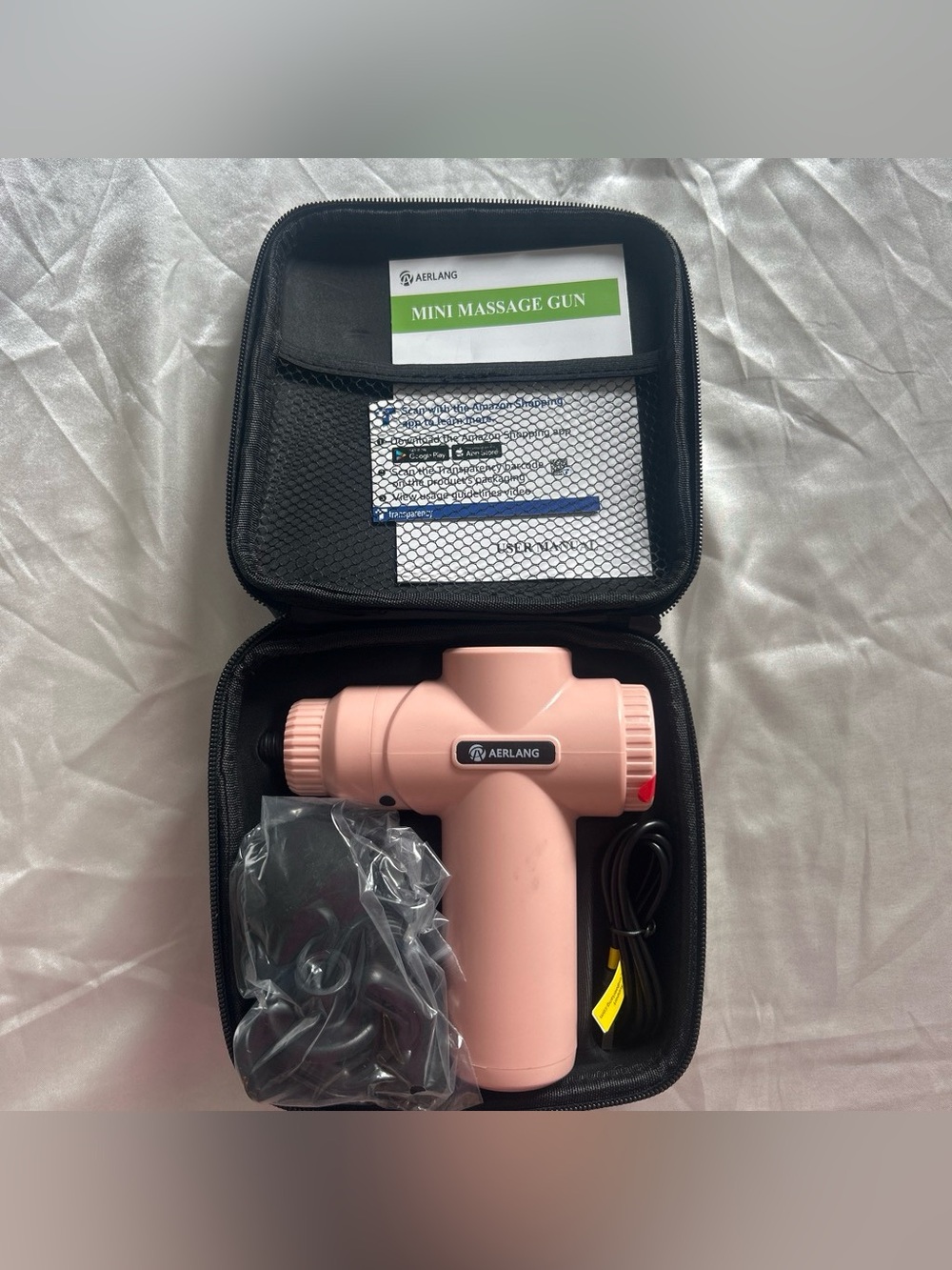 Pink Mini Massage Gun – Compact Percussion Massager
